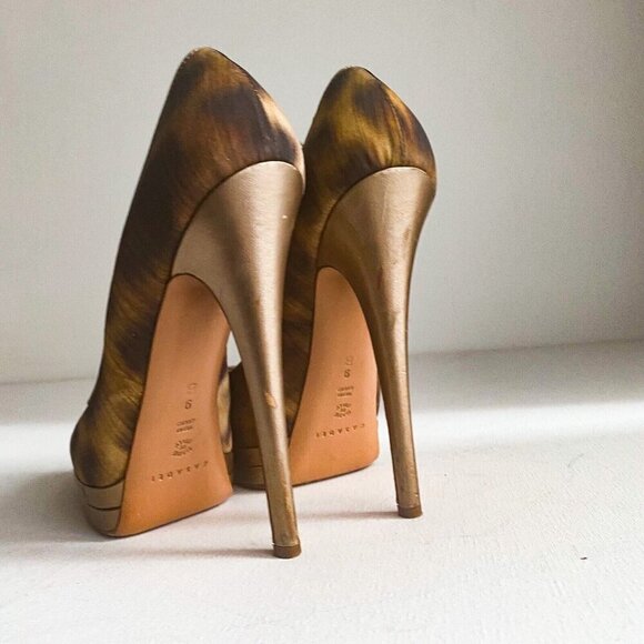 Casadei Animal Print Cheetah Super High Sexy Stiletto Heels 9B - Picture 5 of 9